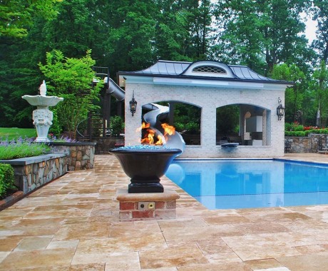 Outdoor Fireplace in Mclean Va