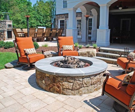 Hardscape Fire Pit in Arlington Va