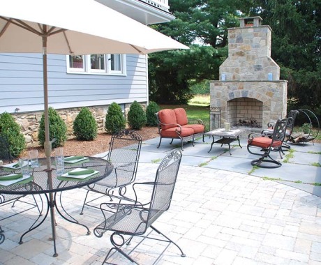 Outdoor Fireplace in Oakton Va