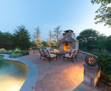 Outdoor Fireplace in Middleburg Va