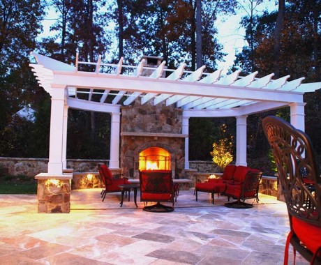 Outdoor Fireplace in Mclean Va