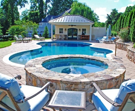 Pool hardscape Great Falls VA