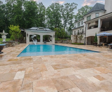 Waterslide Pool Landscaping Leesburg,Va